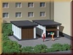 Auhagen 13331 TT 2 Fertigteilgaragen - Bild