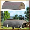 Busch 1513 Runddach-Stall H0 - Bild