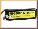D-Power HD50003 D-Power HD-5000 3S Lipo (11,1V) 30C - XT-60 Stecke - Bild