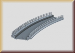 Märklin 074623 Rampenstück geb. r 437,5 mm - Bild