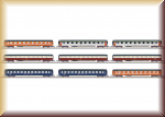 Märklin 087409-1 Eurofima Reisezugwagen (9 Desings), Z, pro Stück - Bild