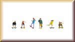 Noch 15889 H0 Skateboarder - Bild