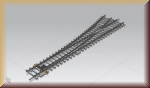 Piko 55170 Weiche WL mit Betonschwellen - Bild