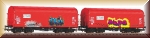Piko 58257 2er Set Schiebeplanenwagen Sh - Bild