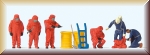 Preiser 10730 Feuerwehrmänner.Roter Vollsch - Bild