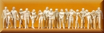 Preiser 65601 Passanten. 18 unbemalte Figur - Bild