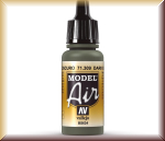 vallejo 71309 Dunkles Schiefer-Grau, 17 ml - Bild